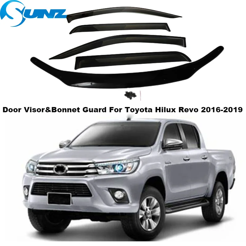 

Acrylic Bonnet Guard For Toyota Hilux Revo Mk8 2015 2016 2017 2018 2019 Tinted Guard Bug Shield Hood Deflector Bug Shield Bonnet