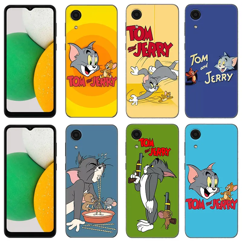 

Anime Cat And Mouse Phone Case For Samsung Galaxy A01 A03 Core A02 A04 A20 E A10 A30 A50 S A40 A41 A6 A8 Plus A5 A7 A9 Cover