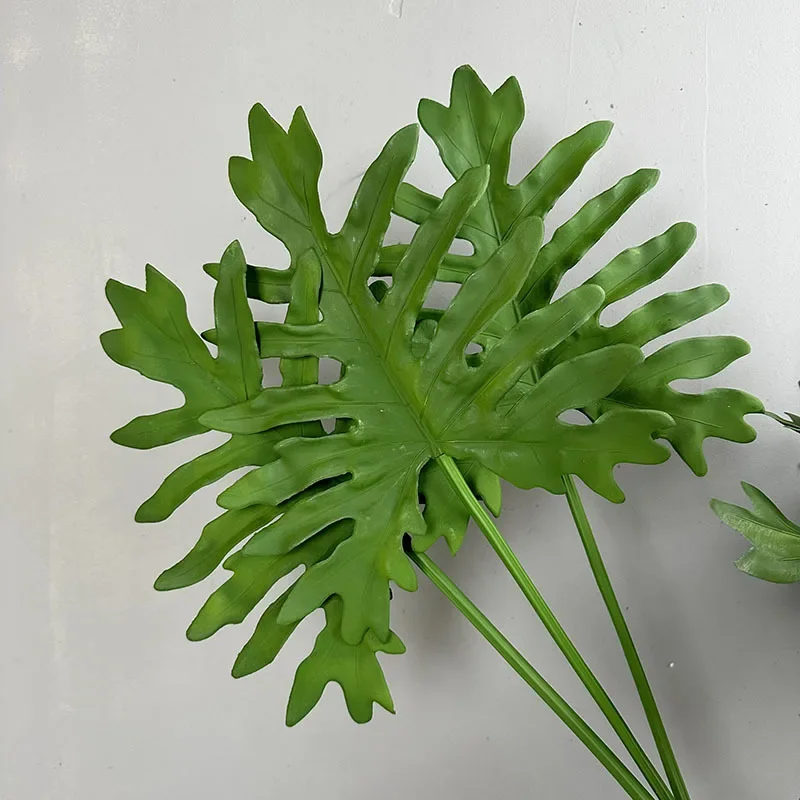 Искусственные растения 2 шт. мягкий клей Весенние листья дождя цветочное