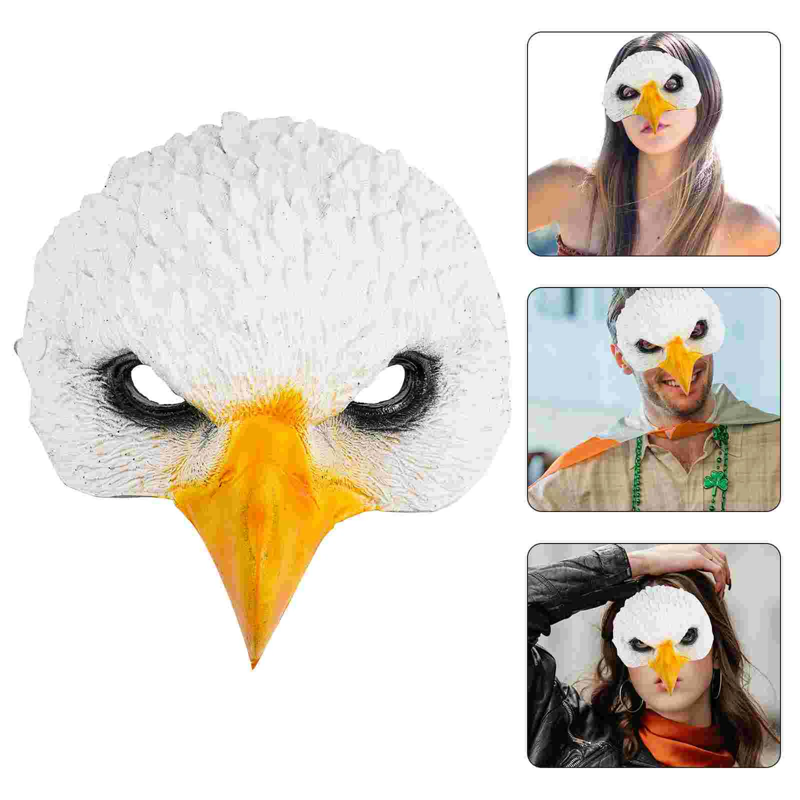 

Eagle Mask Bird Half Face Animal Masks Accessory Carnival Party Beak Cosplay