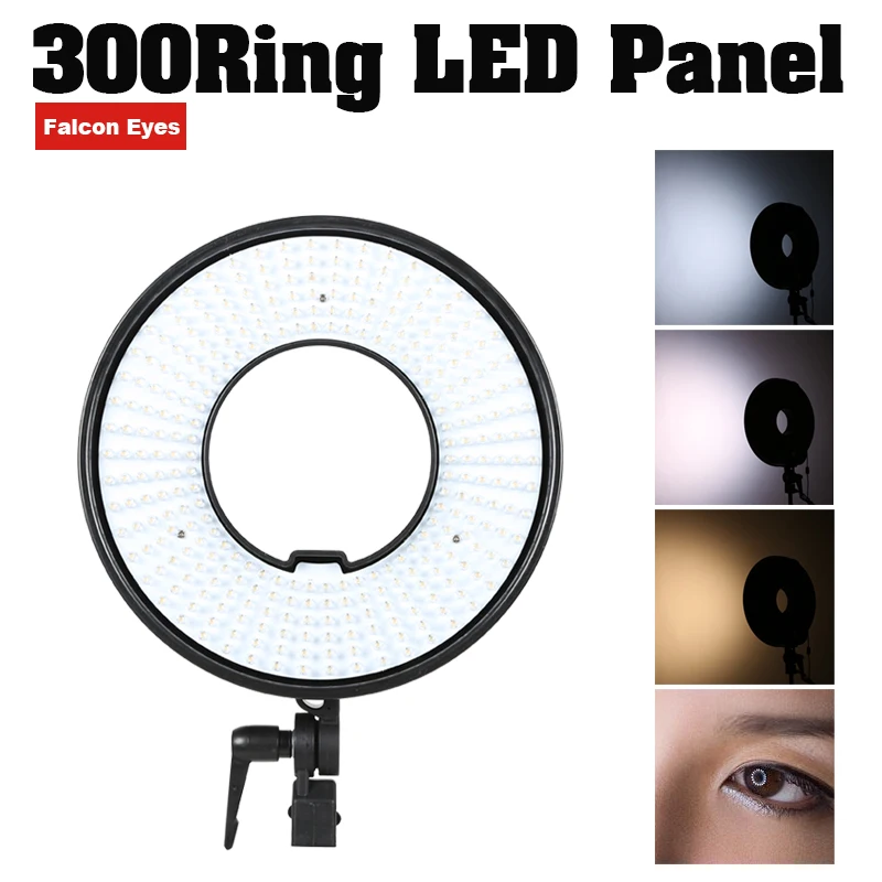 

Falcon Eyes DVR-300DVC Bi-color LED Video Selfie Ring Lighting Fotografia Lamp For Makeup/Live/Youtube Light Shadow Less