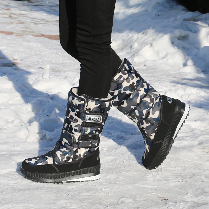 

Oraqwlj man boots Men Snow boots safety shoe Waterproof big size Boots Platform Plush Warm Shoes Winter working shoes for men