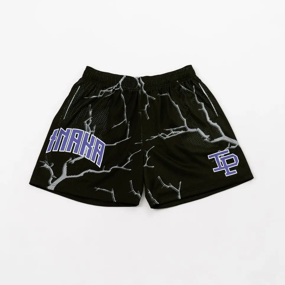 Inaka Power Double Mesh Shorts Thunder Style Men Women Basic Colors GYM Mesh Shorts Inaka Power Double Mesh Shorts