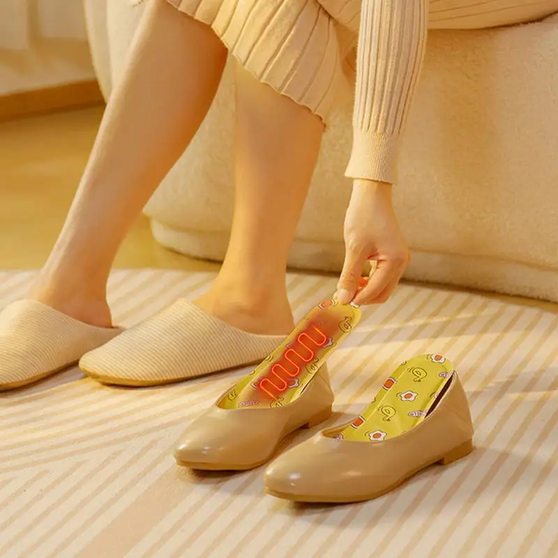 1 пара термостельок с самоподогревом теплые унисекс стельки для поддержки свода