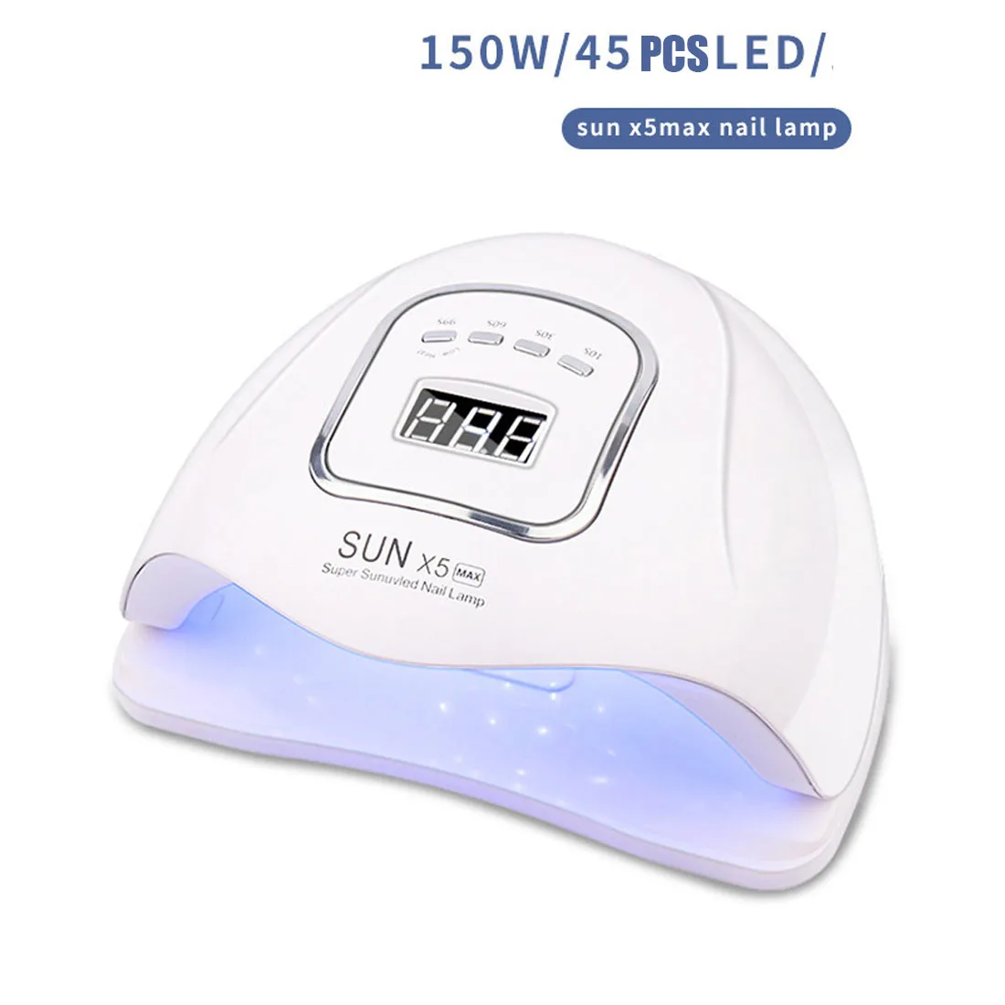 

150w SUN 5X Plus UV LED Lamp For Nails Dryer For Manicure Gel Nail Lamp Drying Lamp with LCD Display For Gel Varnish