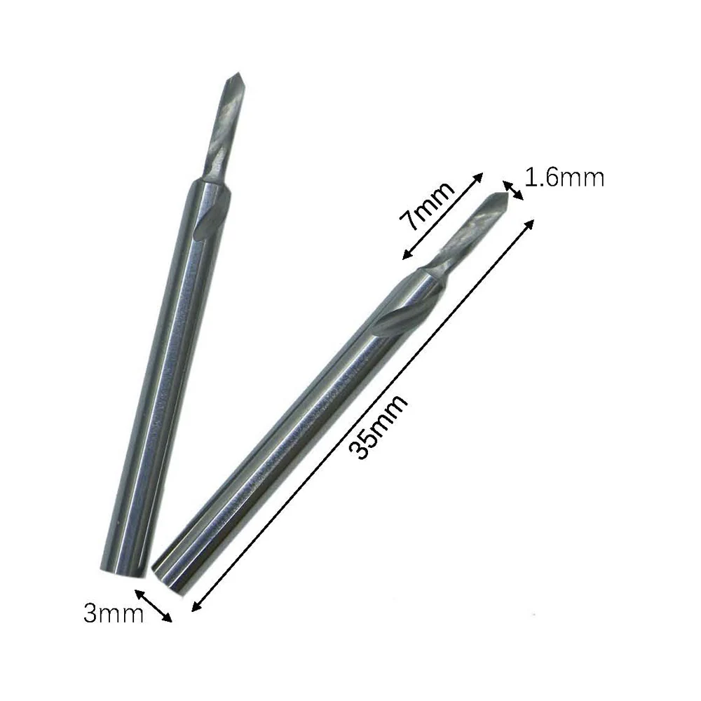 

2pcs Dental lab Pindex Tungsten steel drill Carbide Drill Burs Length35/shank 3/Φ1.6 Φ1.78 Φ1.85 Φ1.95 mm