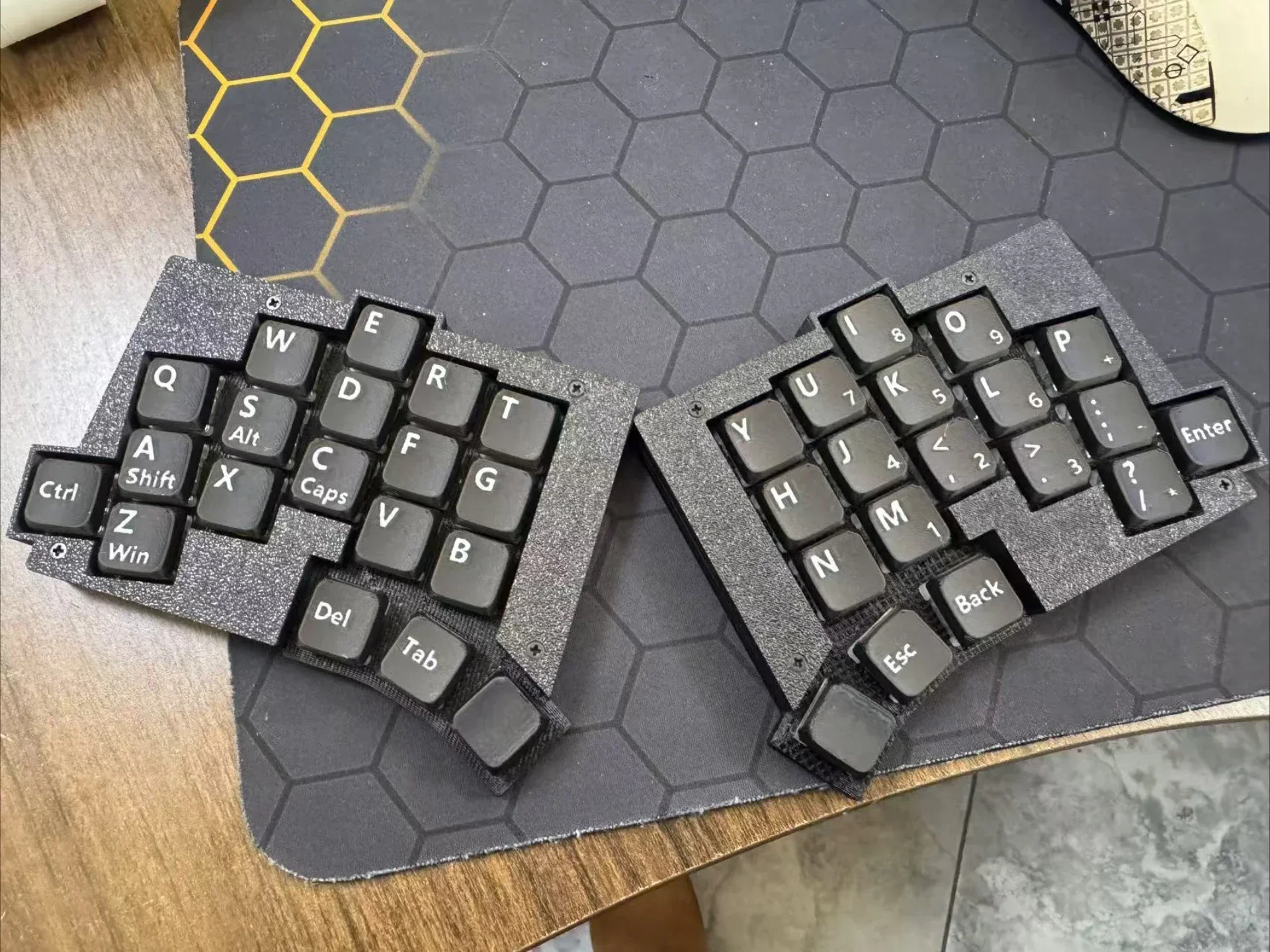 TOTEM 38 клавиш gateron 2.0 Low Axis SplitKeyboard Пользовательская Bluetooth/проводная клавиатура Tpye-c