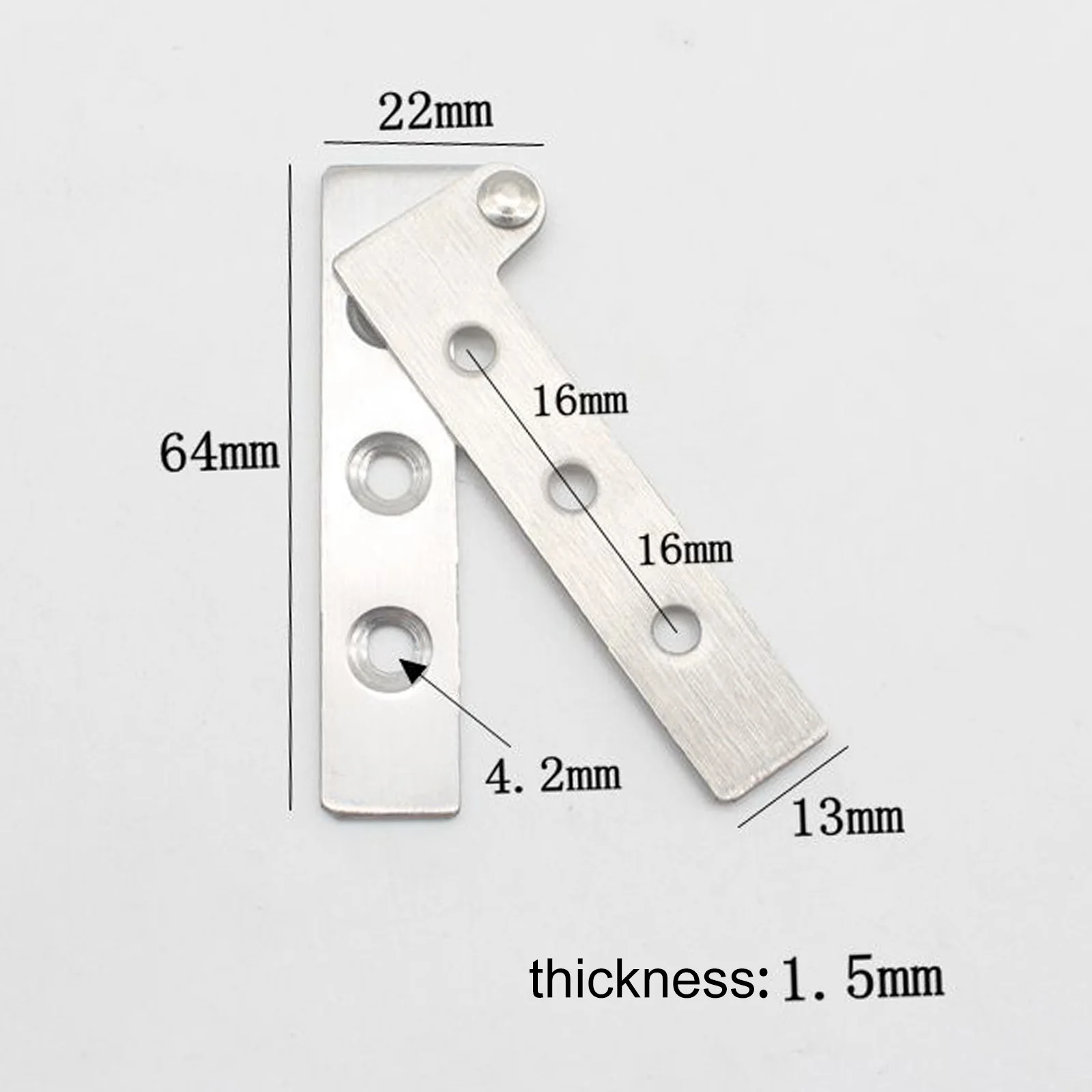 2 шт. поворотные мебельные петли из нержавеющей стали