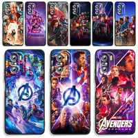 marvel avengers heroes phone case for xiaomi redmi note 11 10s 10 9t 9s 9 8t 8 7 pro plus max 5g silicone tpu cover
