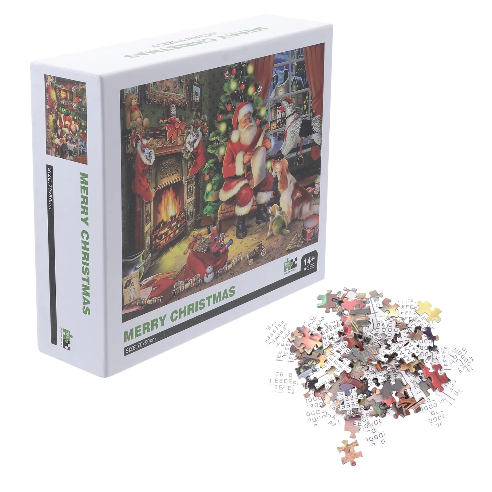 

1 комплект, легкий портативный пазл-головоломка, пазл Санта-Клаус для мальчиков и девочек