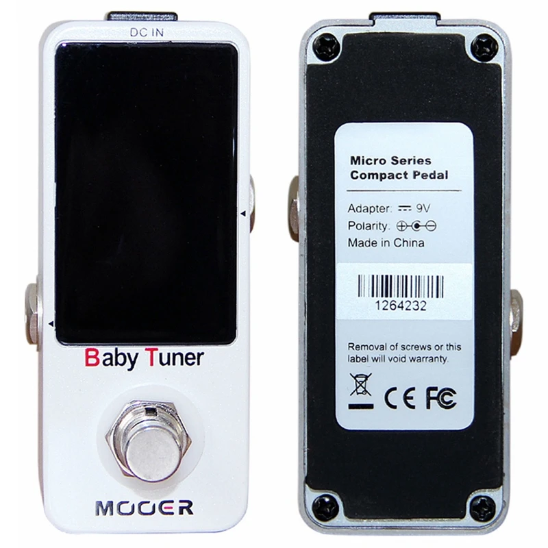 Mooer MTU1 детский тюнер гитарная педаль высокоточный гитарный бас-тюнер для