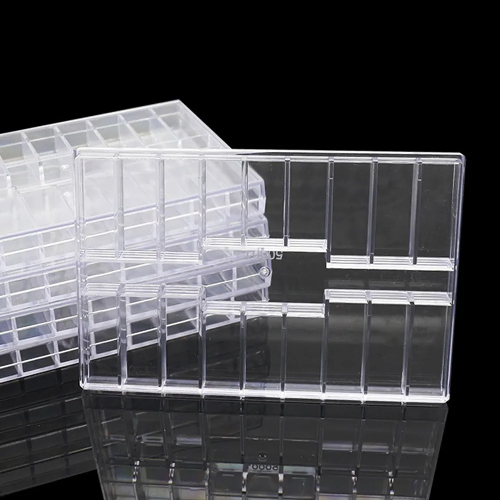 

Plastic Jewelry Tool Storage Box 19 Grids Compartment Screw Beads Rings Case Organizer Container Transparent Tool Boxes