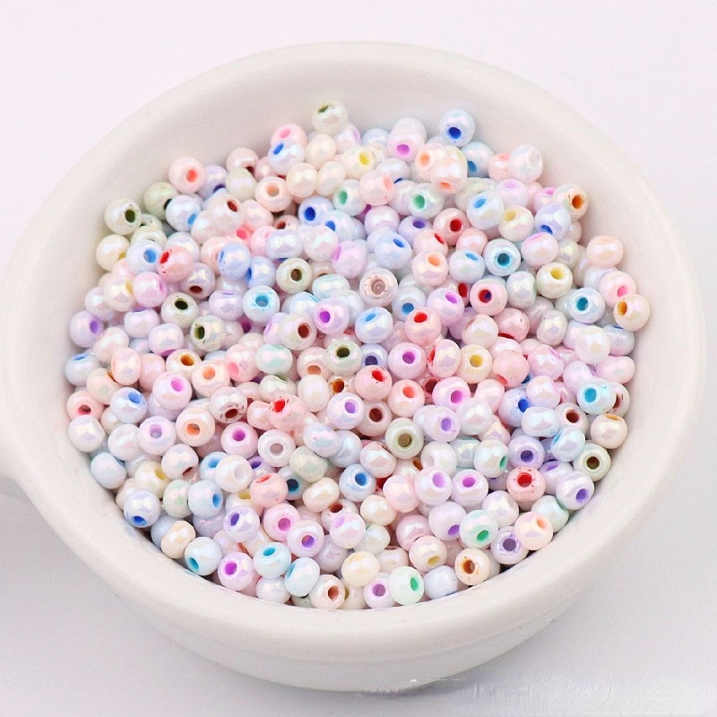 

330pcs 3mm Mineral Symphony Cream Glass Seed Beads 8/0 Uniform Round Loose Bead for DIY Sewing Jewelry Craft Accessories