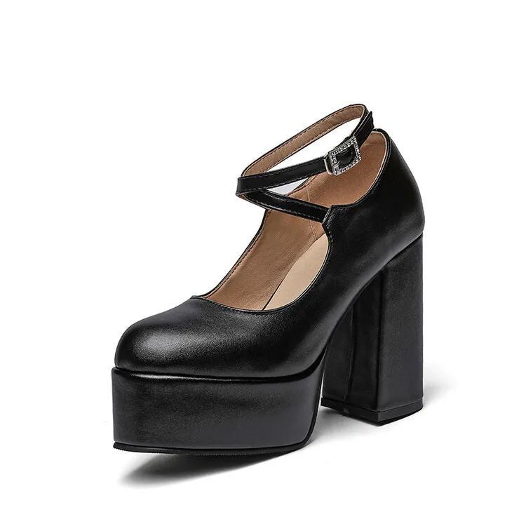 

Big Size Waterproof platform high-heeled single shoes ladies high heels women shoes woman pumps