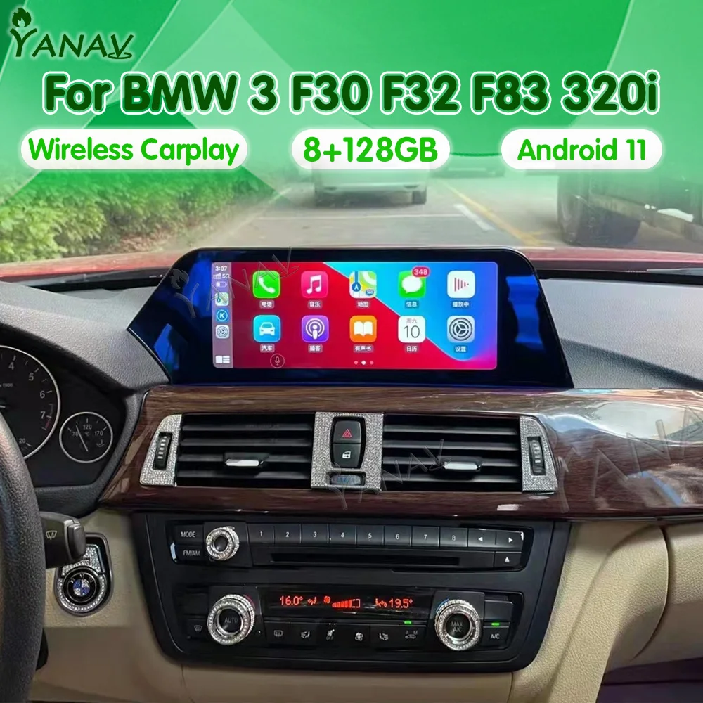 

Мультимедийная магнитола для BMW, стерео-система на Android 11, 8 ГБ ОЗУ, 128 Гб ПЗУ, с GPS Навигатором, для BMW 3, F30, F32, F83, 320i, типоразмер 2DIN