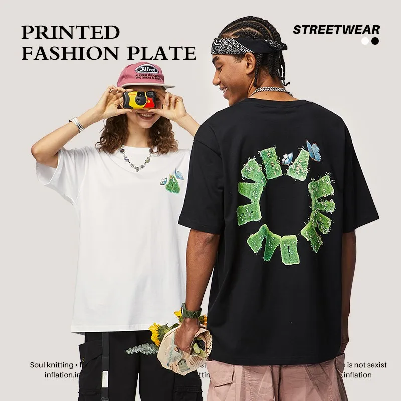 

Alt Basics Trendy Cool Oversized T-shirts Unisex Casual Comfortable Tees Summer Cotton Tshirts Men