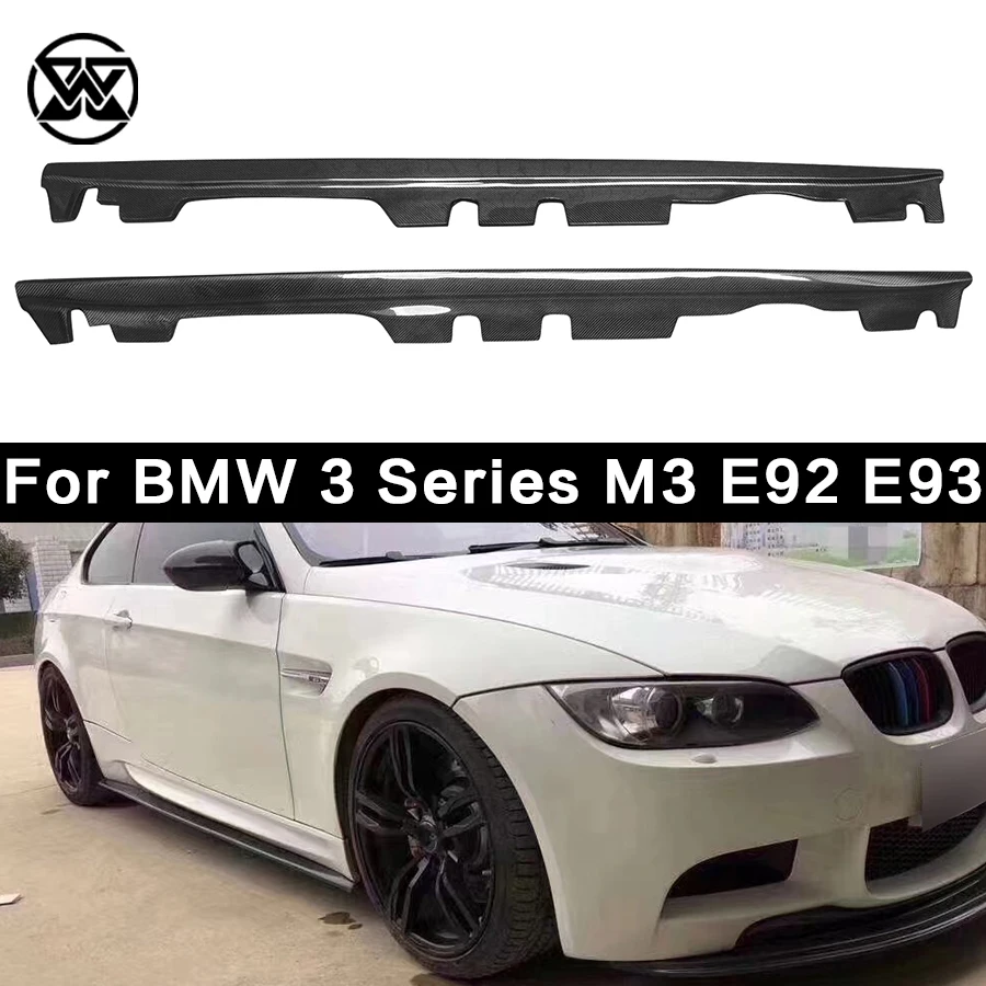 Боковые юбки из углеродного волокна для BMW 3 серии M3 E92 E93 удлинители щитки фартук
