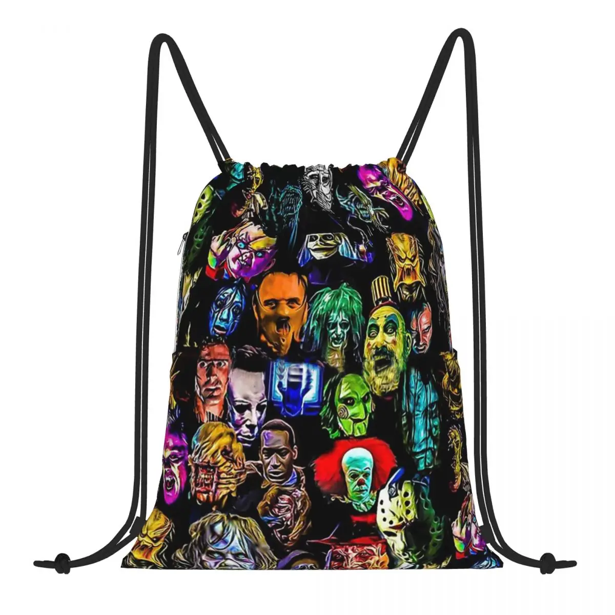 

Рюкзак из ужасной пленки Baddies Legends 2022, рюкзак для мальчиков и девочек, тканевые Сумки на шнурке, портативные Рюкзаки-органайзеры