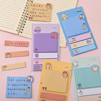 cartoon index sticky note student ins cute mark message index office classification note kawaii school supplies stationery