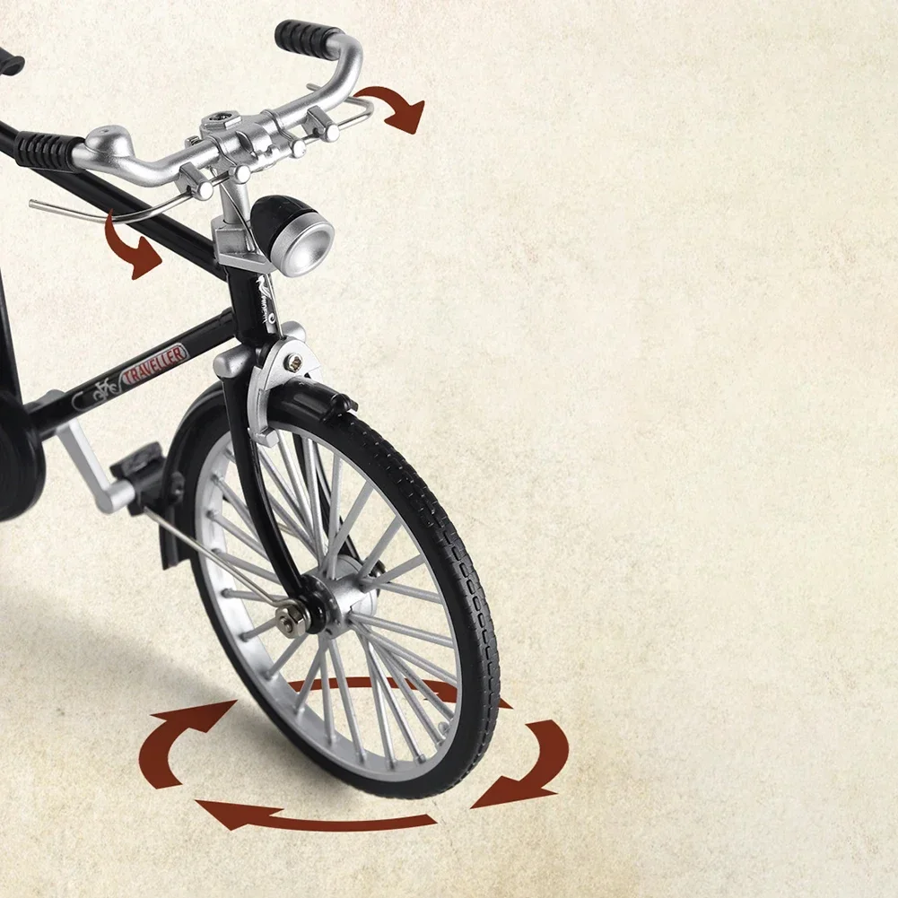 DIY Ретро модель велосипеда мини-сплавный велосипед миниатюрный имитация пальца