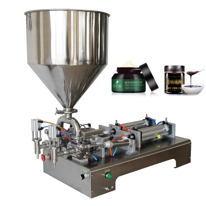 

New design semi-automatic liquid and body lotion mixing and bottle cream aloe paste filling machine