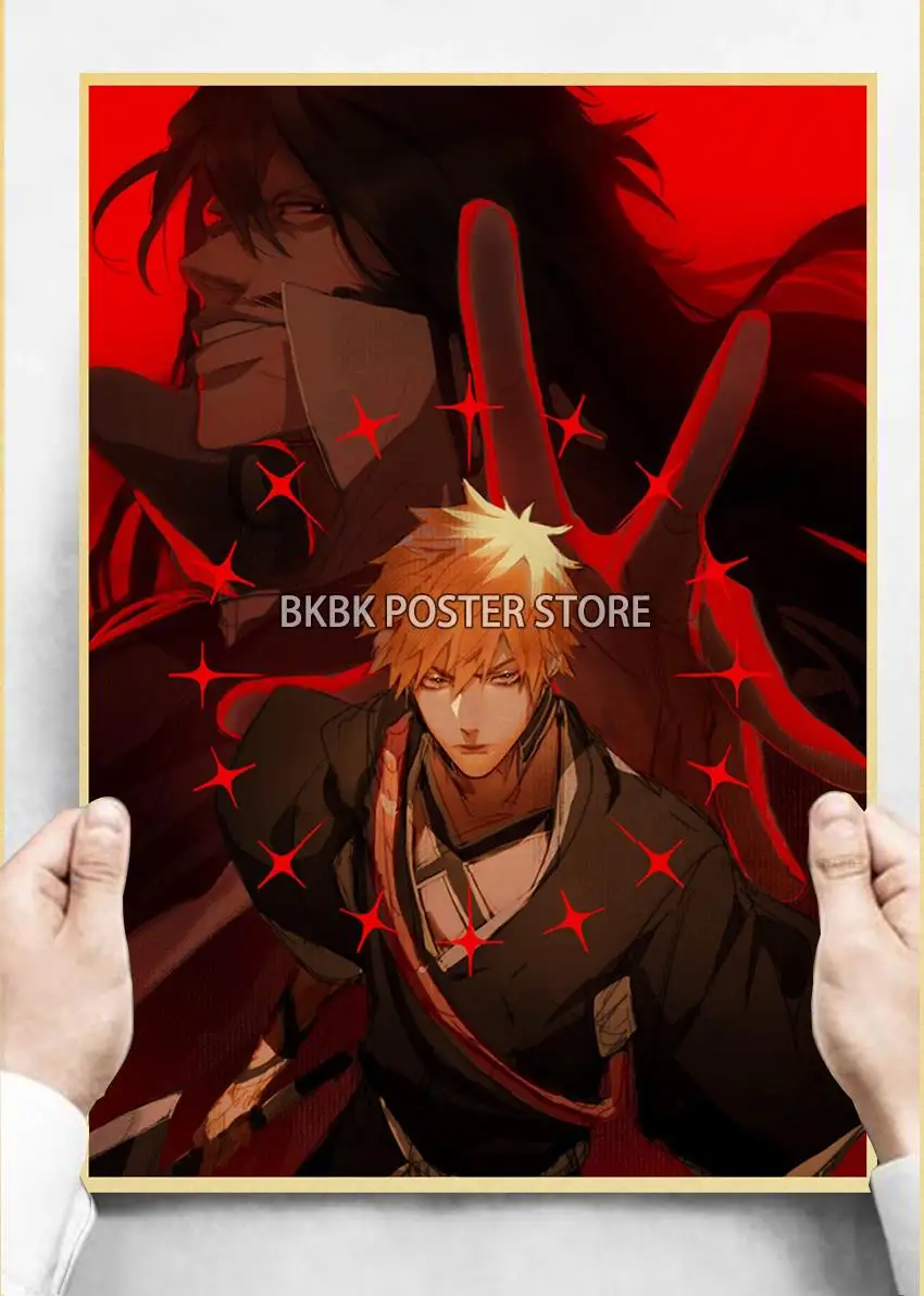 Плакат японского аниме отбеливатель тысяча лет кровавой войны кофейный мальчик