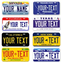 Your Text Custom License Plate United States Car License Plate Customized Text Personalized Name for USA Car Tags 12x6 Inch