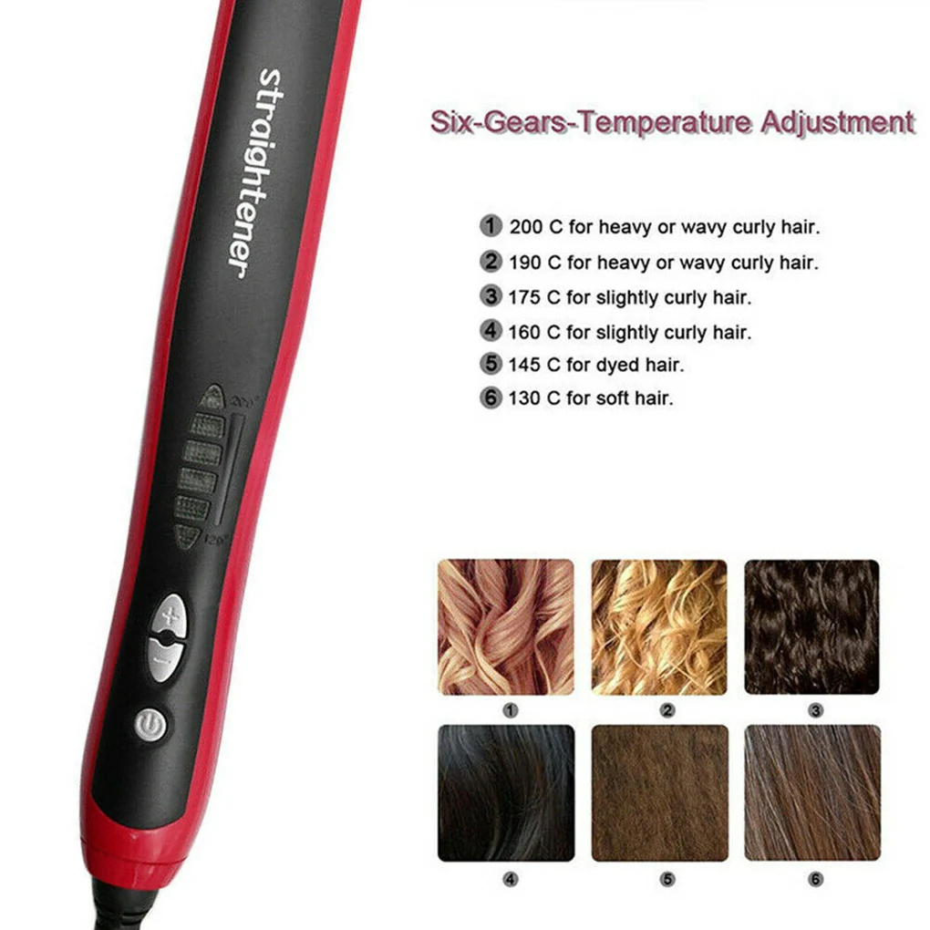 

Hair Straightener Women Men Hair Curling Straightening Brush Beard Electric Straightener UK Plug