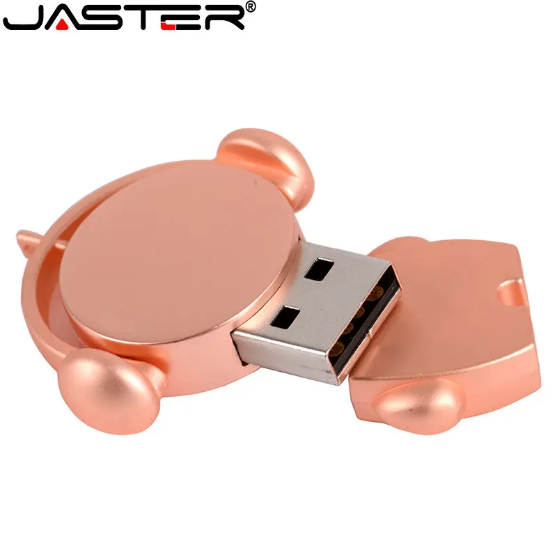 

Металлические USB флеш-накопители JASTER 128 ГБ мини Музыкальная кукла флеш-накопитель 64 ГБ 32 ГБ 16 ГБ Бесплатный Пользовательский логотип USB-накопитель 8 Гб Золотой креативный подарок