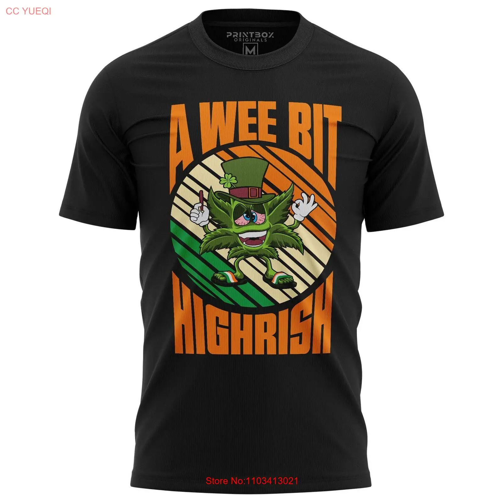 Футболка A Wee Bit High-Rish St paфокусы Мужская футболка Ирландская Ирландия
