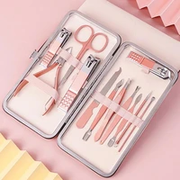 1 set manicure cutters nail clipper set household stainless steel ear spoon nail clippers pedicure nail scissors accessories