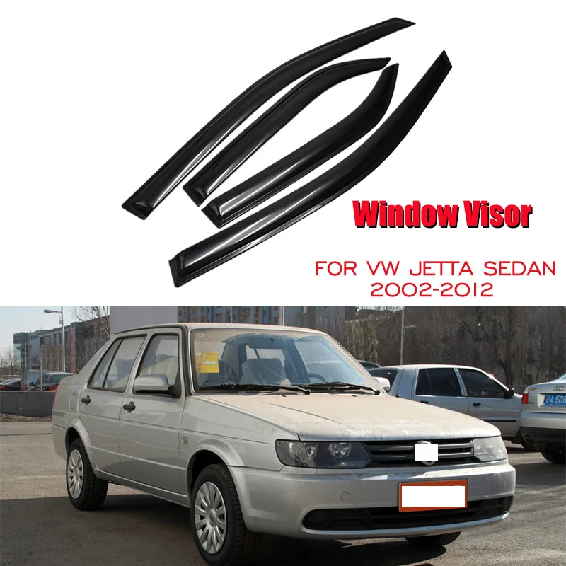

For Volkswagen VW Jetta Sedan 2002 2003 2004 2005 2006 2007 2008 2009 2010 2011 2012 Side Window Visor Sun Rain Guard Deflectors