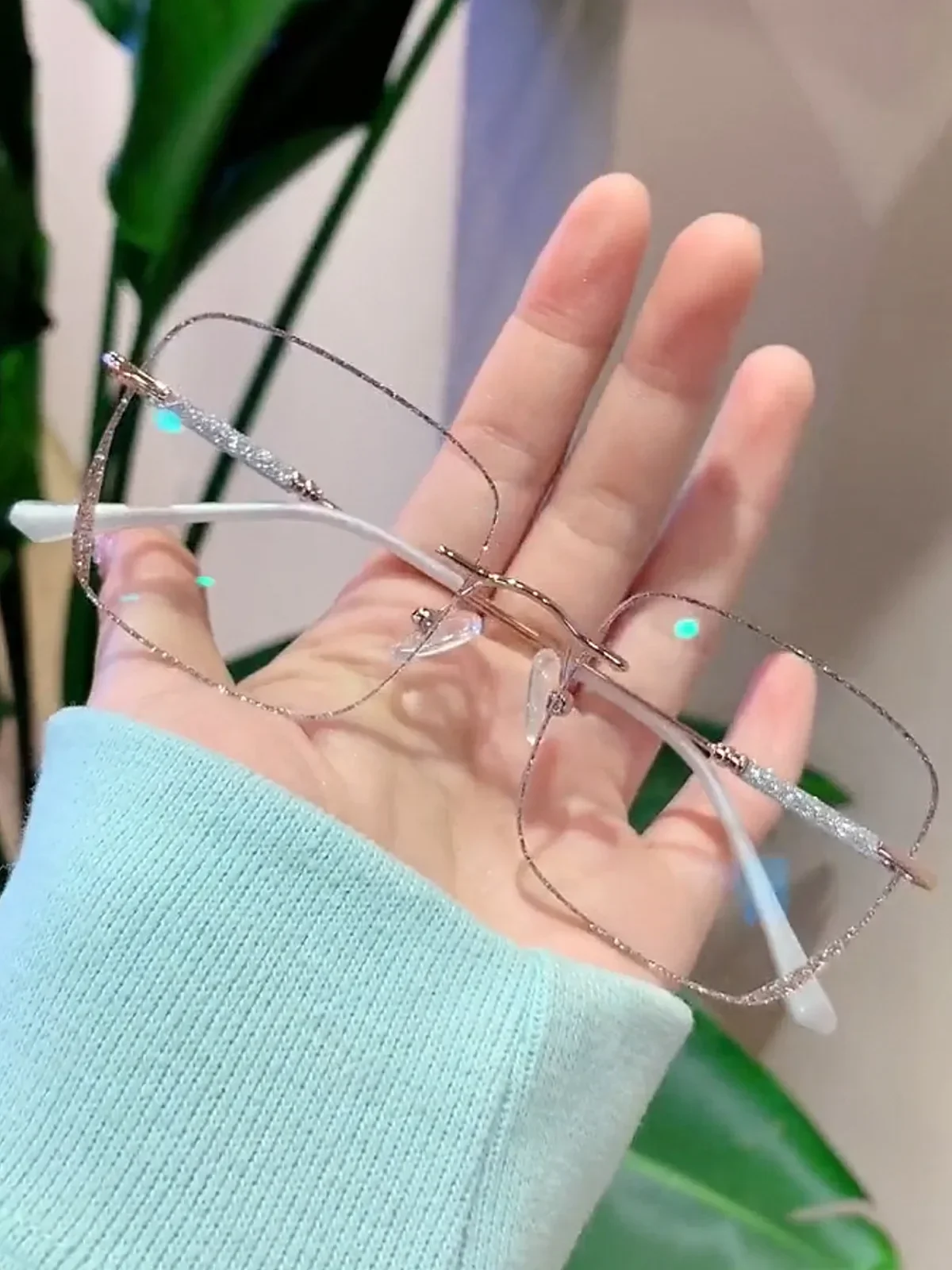 -75 -100 -125 +150 +175 Чистые очки знаменитостей безрамная отделка индивидуальная