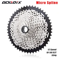 mountain bike cassette micro spline bicycle flywheel 12 speed 10 5052t suitable for shimano m7100 m8100 12s cassette 12 speed