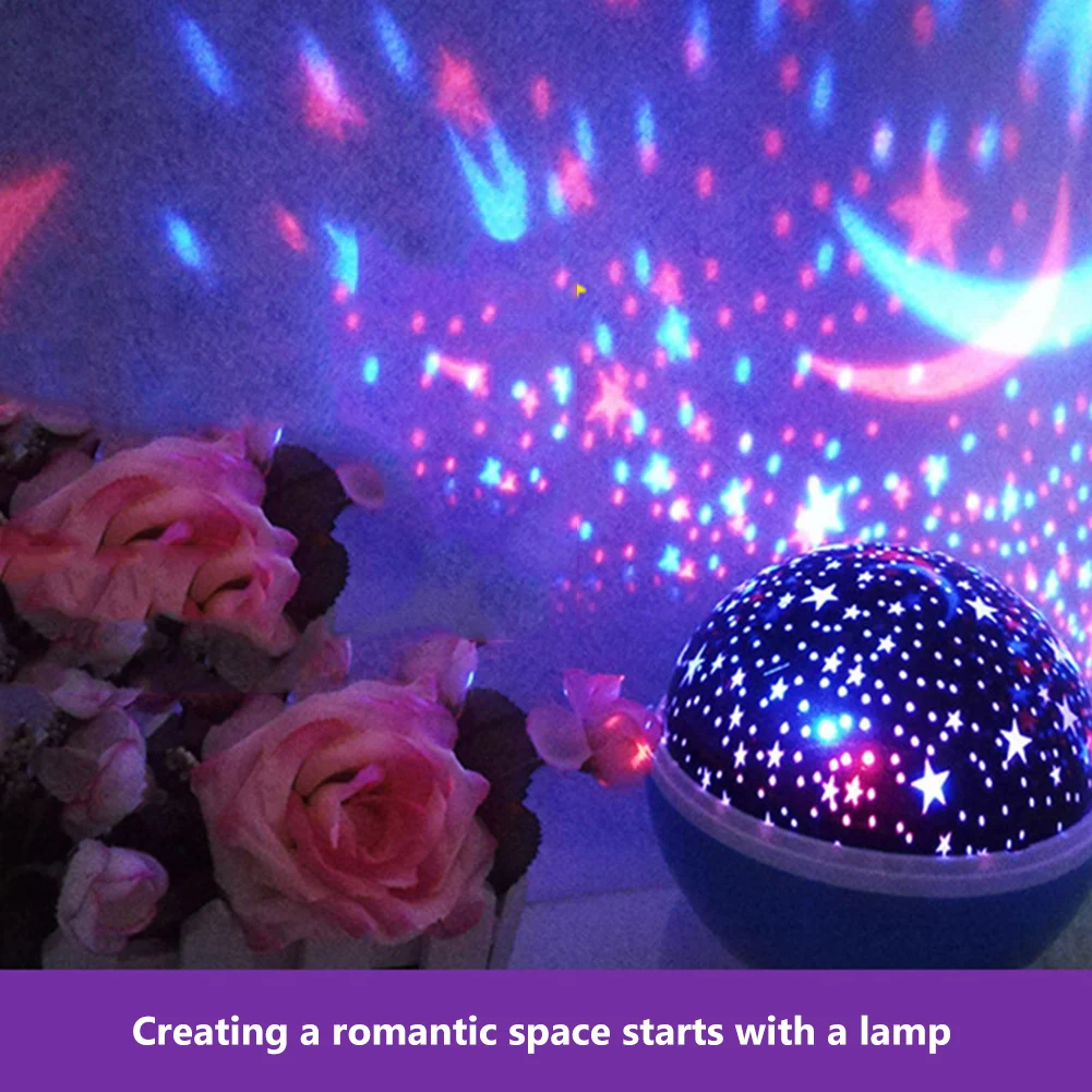 

LED Star Galaxy Projector Ocean Wave Night Light USB Romantic projection Lamp Gifts for Children Decoration Light