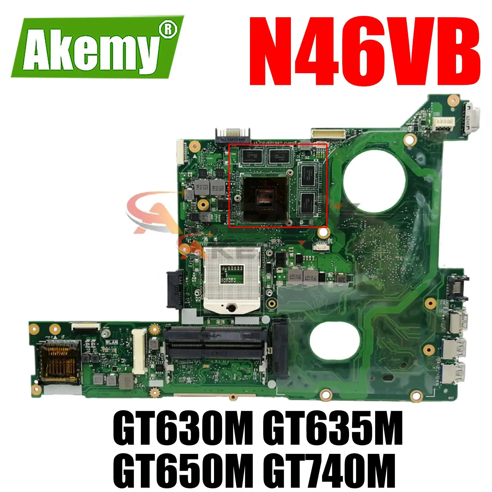 

N46VB Motherboard GT630M GT635M GT650M GT740M GPU HM76 for ASUS N46VB N46VZ N46VJ N46VM N46VV N46VB Laptop Motherboard Mainboard