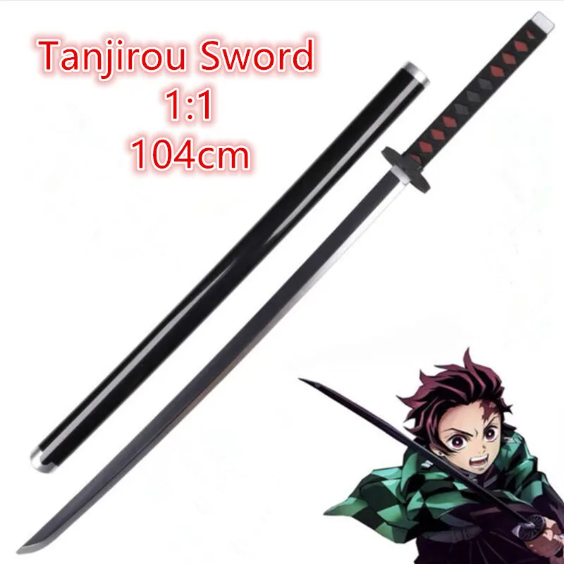 

104cm Deadpool Sword Weapon Demon Slayer Kimetsu no Yaiba Cosplay Armed Katana PU Ninja Knife Samurai Sword Prop Toys For Teens