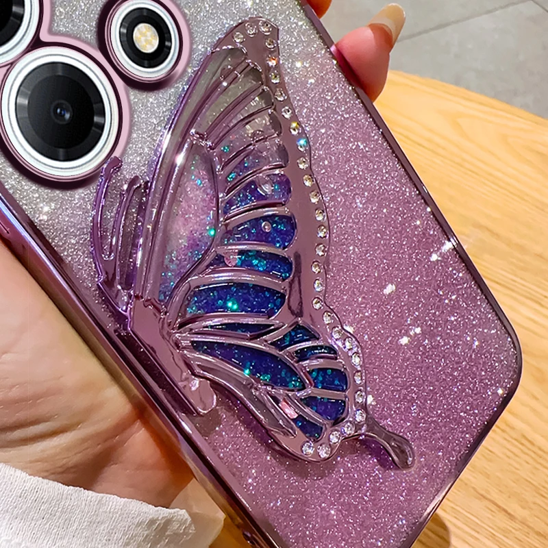 Чехол для телефона Infinix Note 30 Vip чехол с блестками бабочкой зыбучим песком задняя