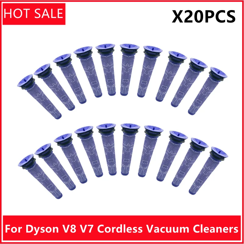 Pre Filter HEPA Post-Filters for Dyson V7 V8 Cordless Vacuum Cleaners Accessories Replacement Part