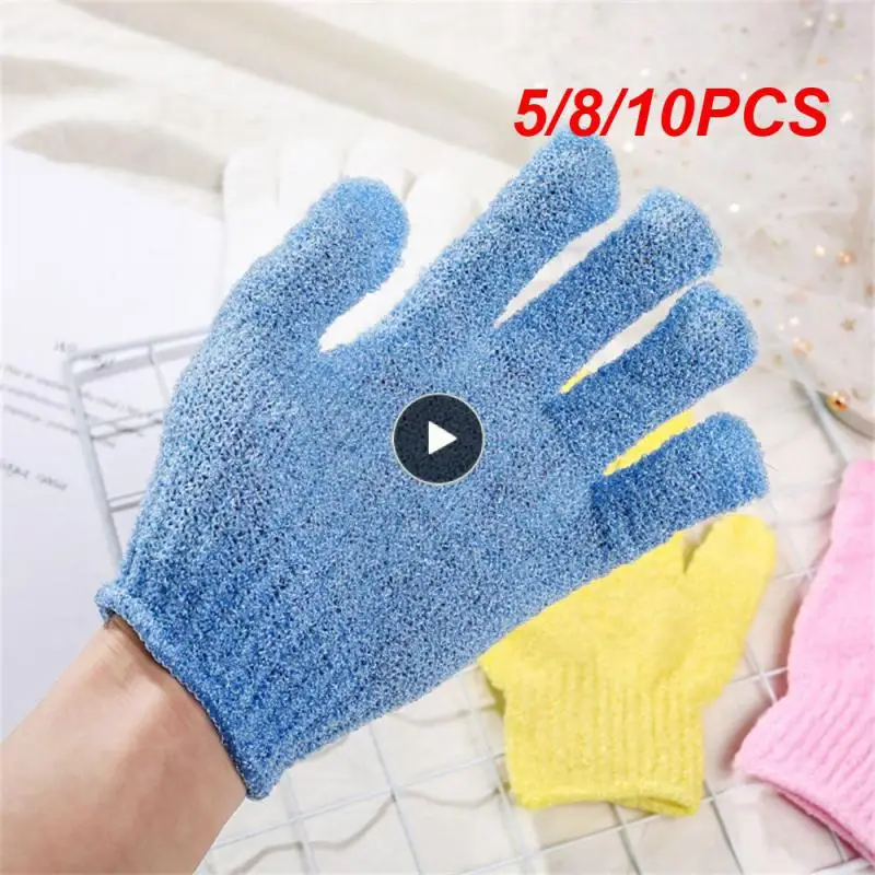 

5/8/10PCS Elastic Wipe Back Household Shower Towel Scrub Bath Sponge Spa Exfoliating Gloves Body Wash Children Home Supply