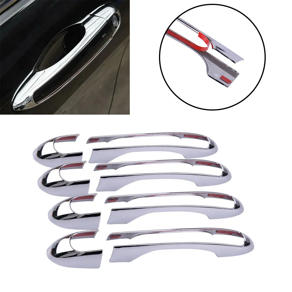 

4pcs Door Handle Cover Fit For Jeep Cherokee 2014-2020 ABS Chrome Trim High Quality Chrome Plating Process