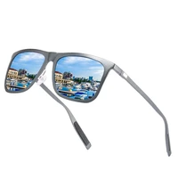 al mg alloy oversized square sun glasses polarized mirror sunglasses custom made myopia minus prescription lens 1to 6