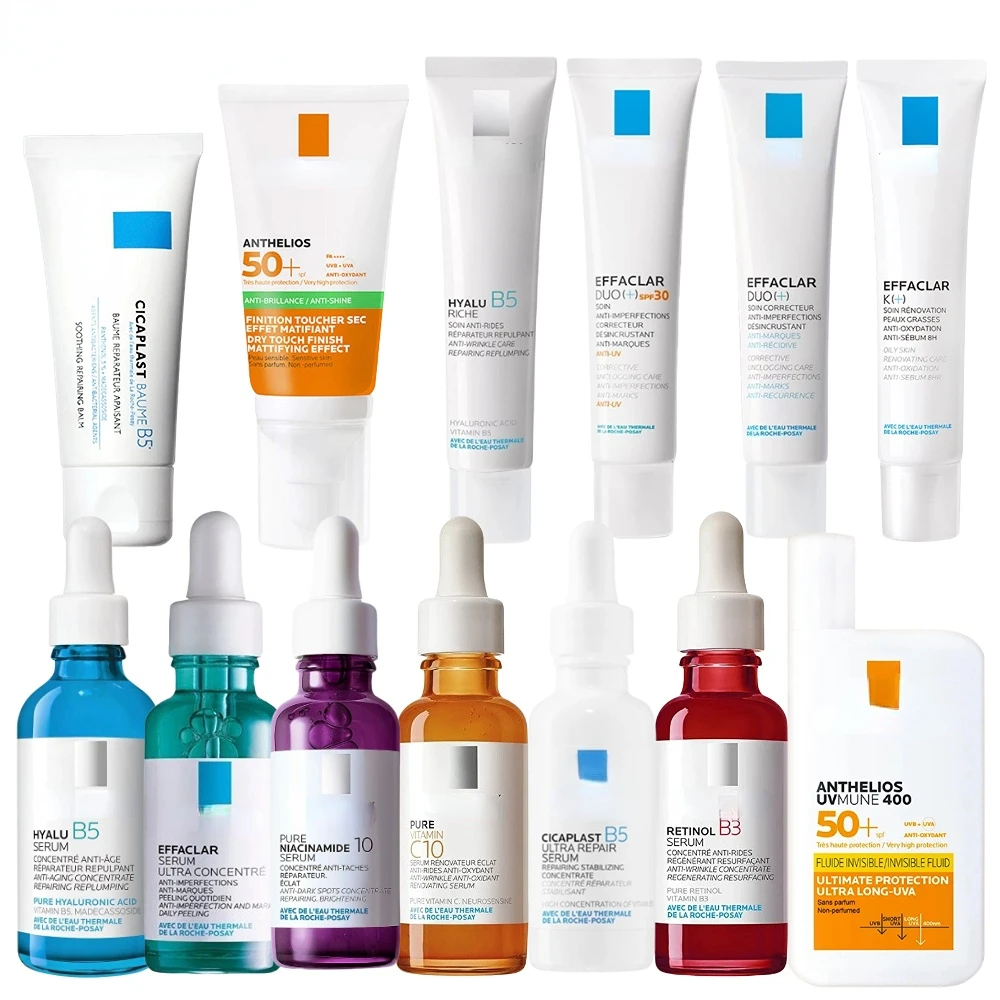 

Original Facial Serum Effaclar Serum Retinol B3 Pure Vitamin C10 Hyalu B5 Niacinamide 10 Cicaplast B5 Moisturizing Essence