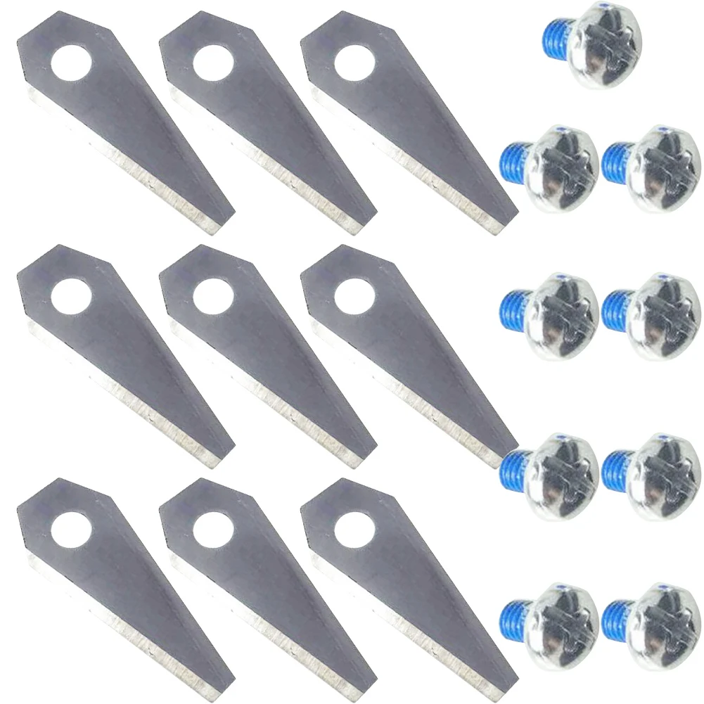 

Brand New None Cutting Blades Replacement Lawn Mower Replacement Robot Sliver Stainless Steel 49*19*1mm Blades