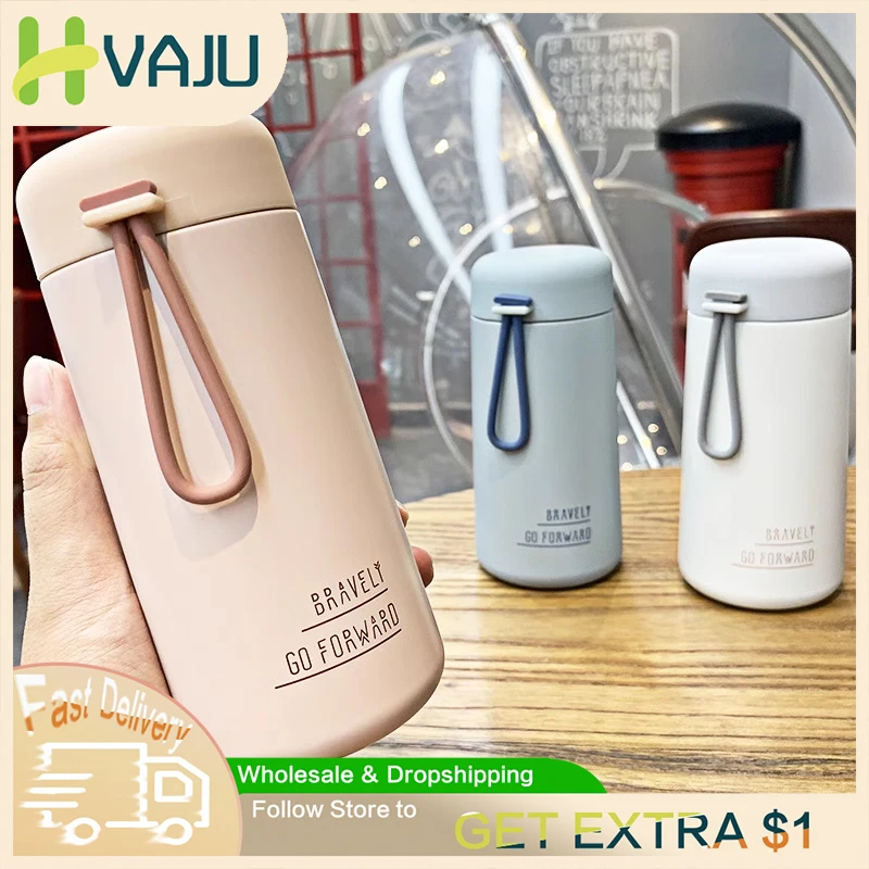 

Fresh Simple 270ml Mini Thermos Cup Stainless Steel Water Cup Personality Water Bottle Student Drinkware Travel Mug InsulatedCup