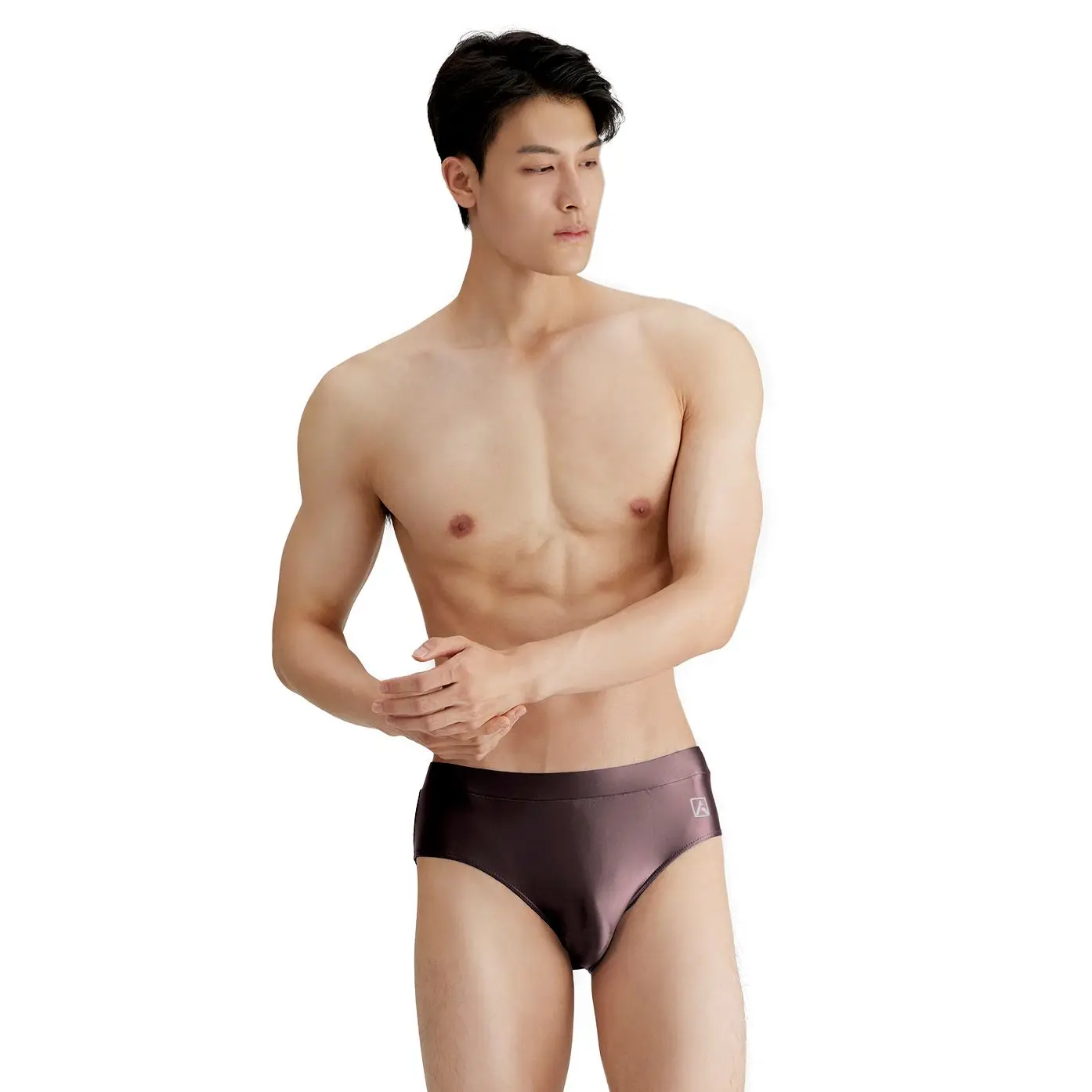 XCKNY satin glossy men underpants oily shiny solid color shiny breathable sports briefs Silk High elasticity briefs