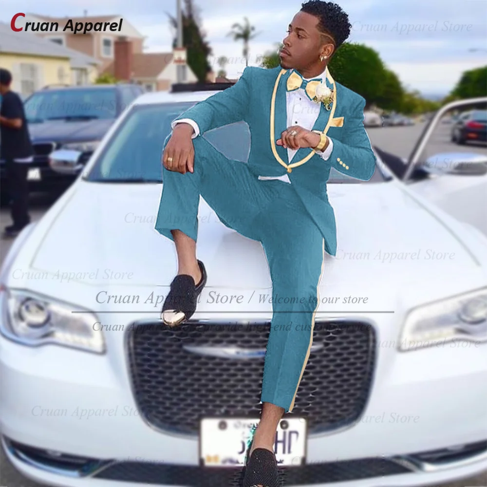 Костюм классический мужской формальный костюм блейзер и брюки приталенный