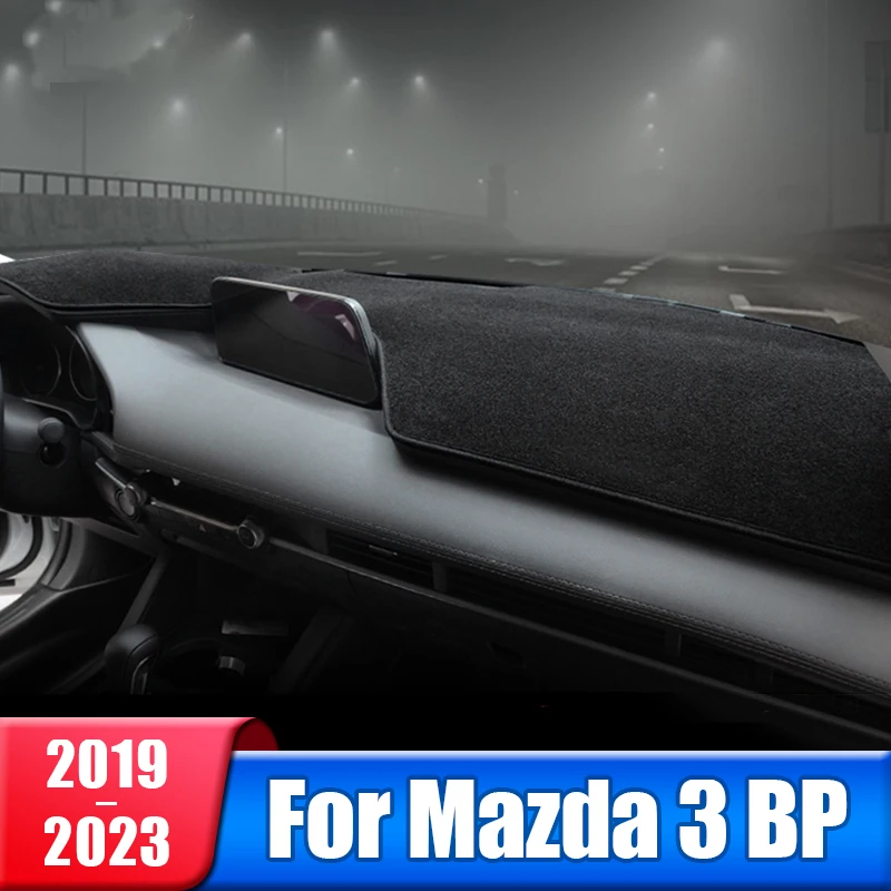 

Car Dashboard Pad Instrument Platform Desk Cover Mats Carpets For Mazda 3 BP 2019 2020 2021 2022 2023 Mazda3 Axela Accessories