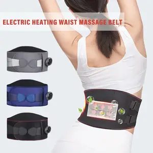 Electric Heating Waist Massage Belt Back Support Warm Hot Compress Palace Physiotherapy Waist Electric Abdominal Massager