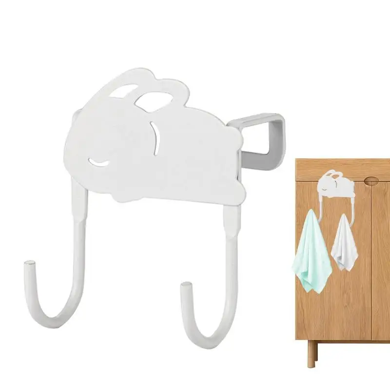 

Hook Over Door No Drilling Hook Holder Over The Door Eye-Catching Lovely Rabbit Organizer Hook For Kitchen Bedroom Living Room